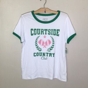 NEW Courtside Country Club Pickleball T-Shirt